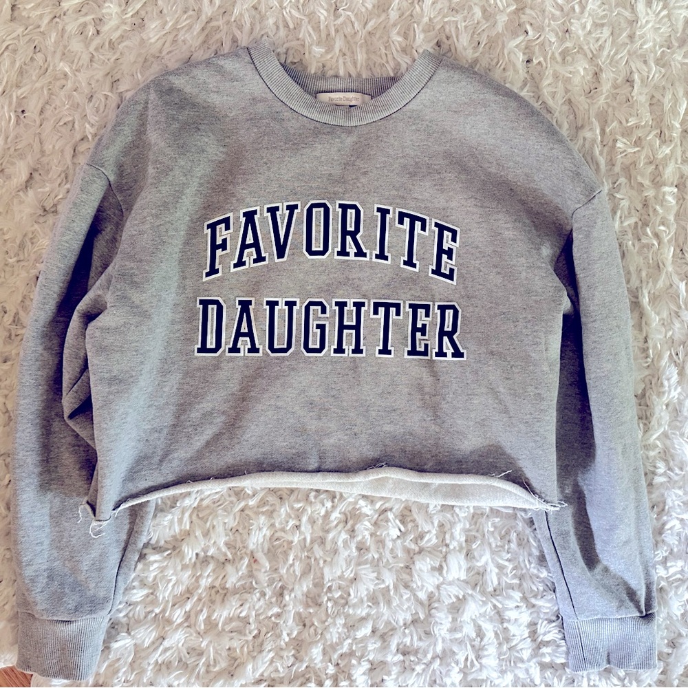 Favorite Daughter Cropped Collegiate Crewneck